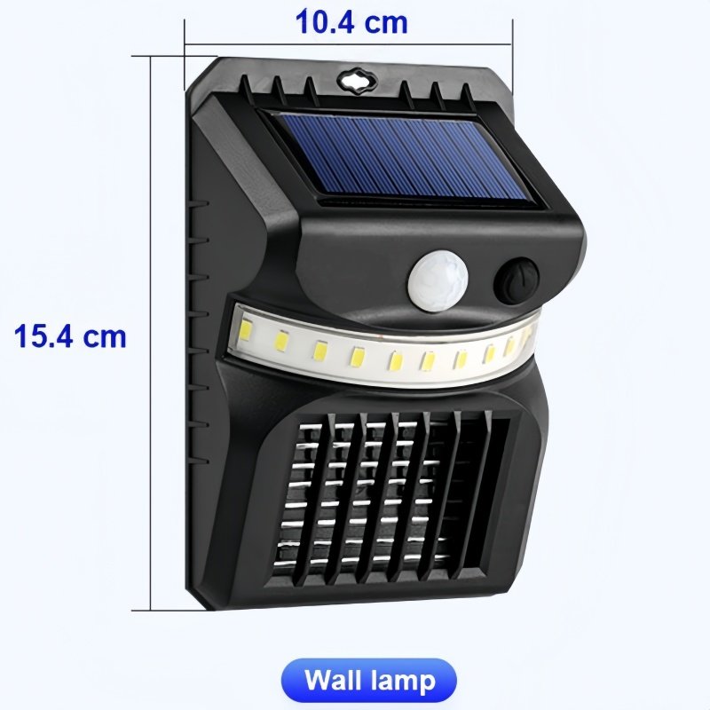 IP65 Waterproof Outdoor Garden Light Trap Repeller Killing Machine Solar Mosquito Wall Lamp Human Intelligent Sensor Wall Light