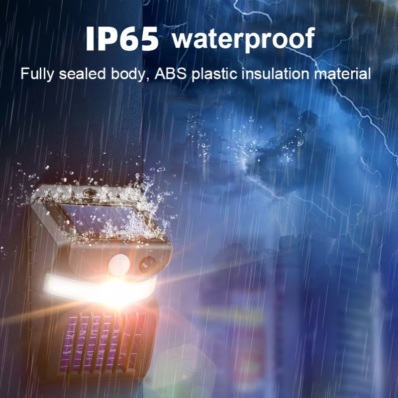 IP65 Waterproof Outdoor Garden Light Trap Repeller Killing Machine Solar Mosquito Wall Lamp Human Intelligent Sensor Wall Light