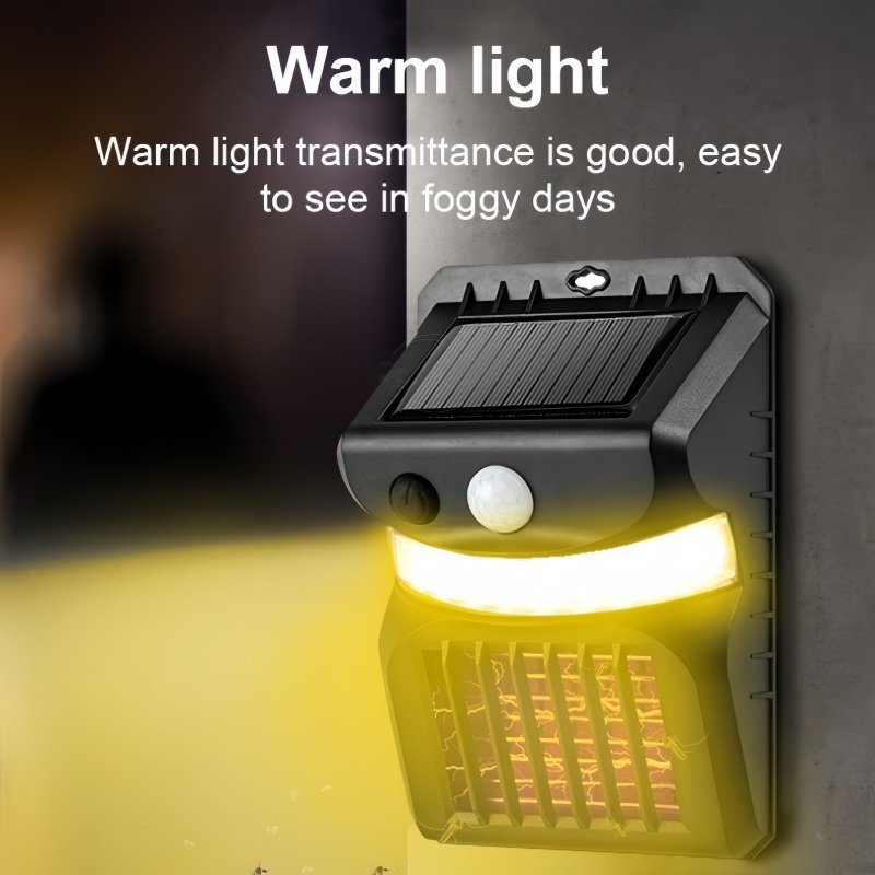 IP65 Waterproof Outdoor Garden Light Trap Repeller Killing Machine Solar Mosquito Wall Lamp Human Intelligent Sensor Wall Light