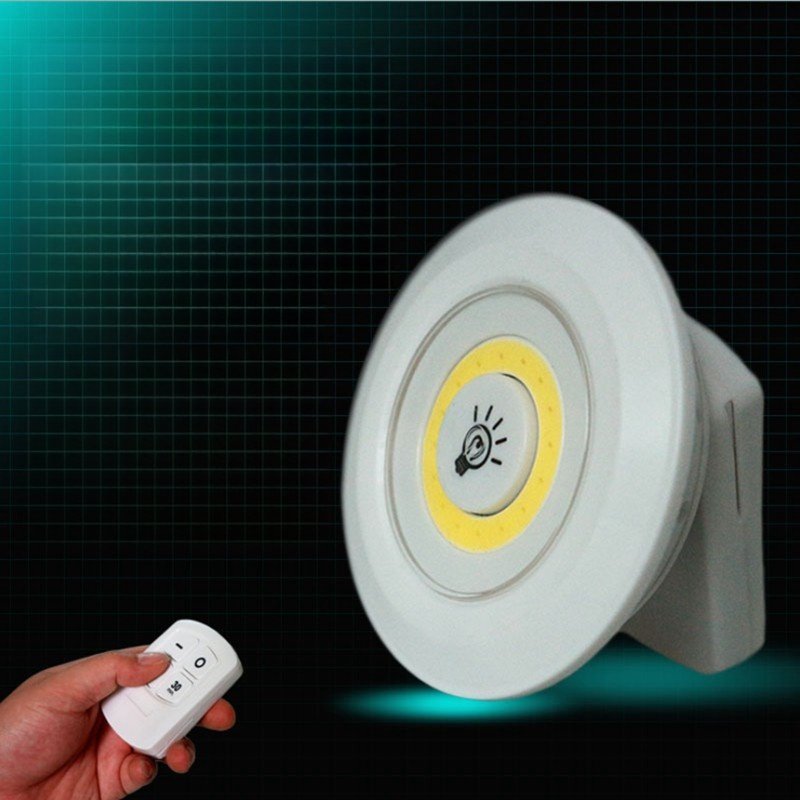 New Dimmable Cabinet Bottom Light with Remote Control Cob LED Wall Lamp Wardrobe Bathroom Lighting Night Light