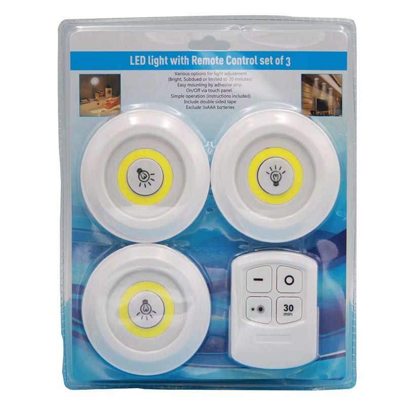 New Dimmable Cabinet Bottom Light with Remote Control Cob LED Wall Lamp Wardrobe Bathroom Lighting Night Light