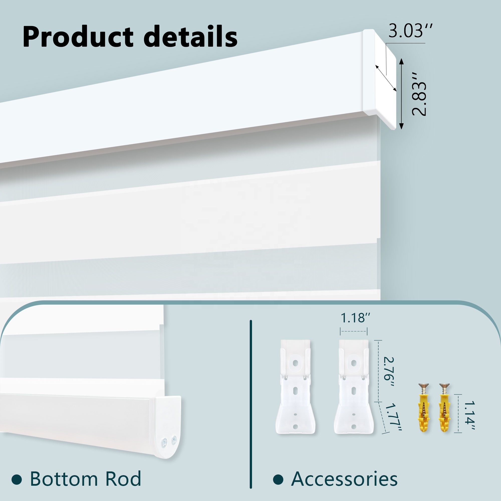 Wireless Smart Remote Control Tuya Zigbee Wifi Automatic Powered Dual Layer Light Filtering Motorized Zebra Blinds