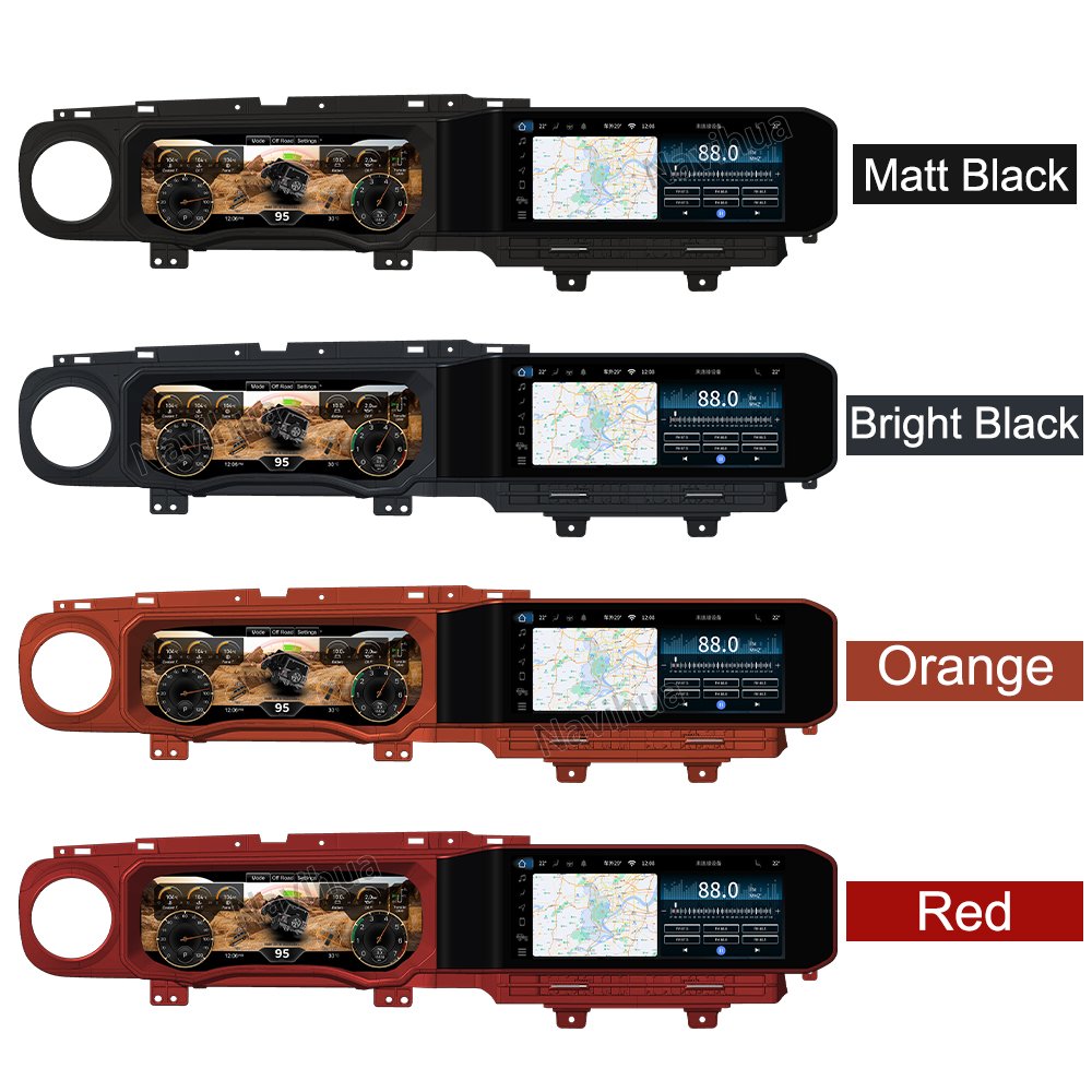 Navihua LCD Instrument Dashboard New Cluster for Jeep Wrangler JL 2018-20200 Digital Cluster Virtual Cockpit Linux System