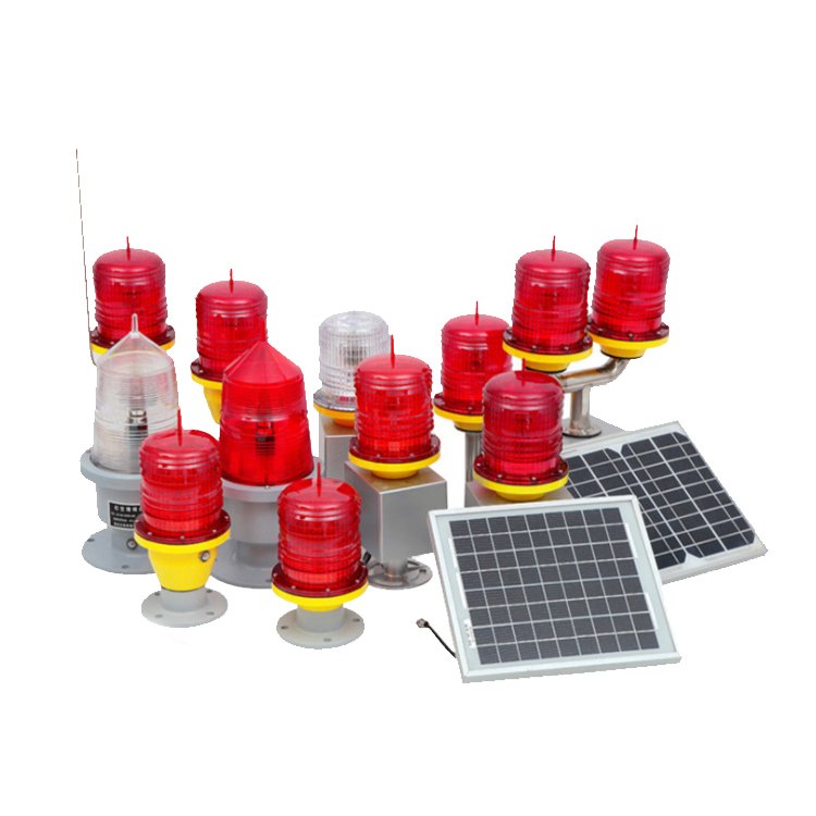 Led 10 Watts 48V Telecom Tower Crane Red Warning Battery Powered Beacon Solar Aviation Light for Telecommunications