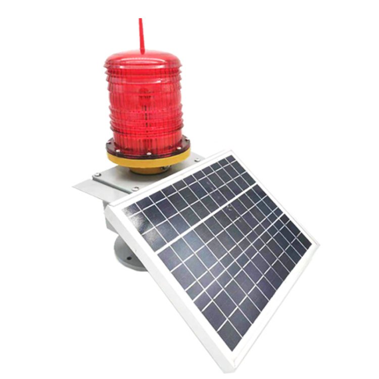 Led 10 Watts 48V Telecom Tower Crane Red Warning Battery Powered Beacon Solar Aviation Light for Telecommunications