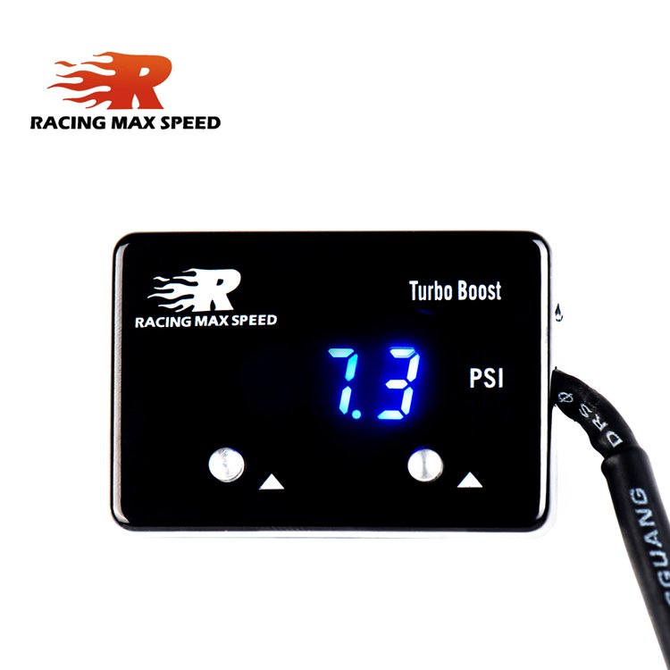 Wholesales Accuracy Car Universal Blue LED Auto Turbocharger boost Gauge boost Vacuum Digital Meter Auto Vacuum Gauge Meter