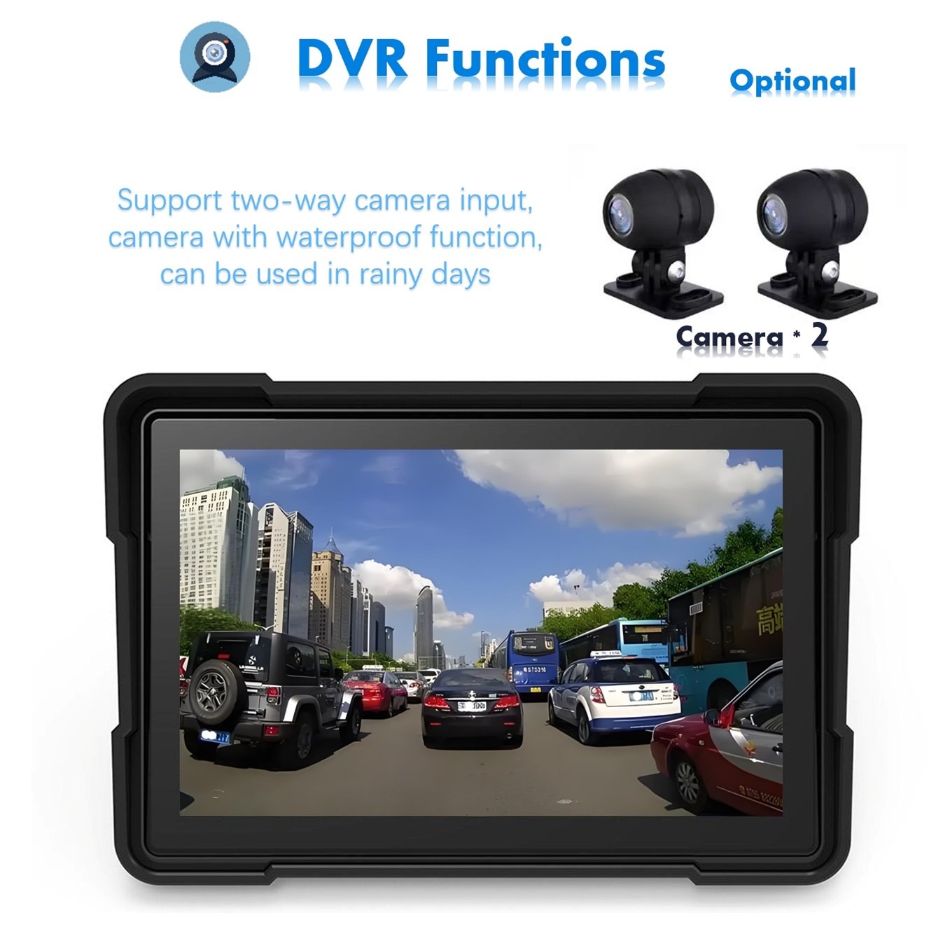 Zmecar New Product Motorcycle Ip67 Waterproof Touch Screen Navigation Motorcycle Accessories Motorcycle Meter