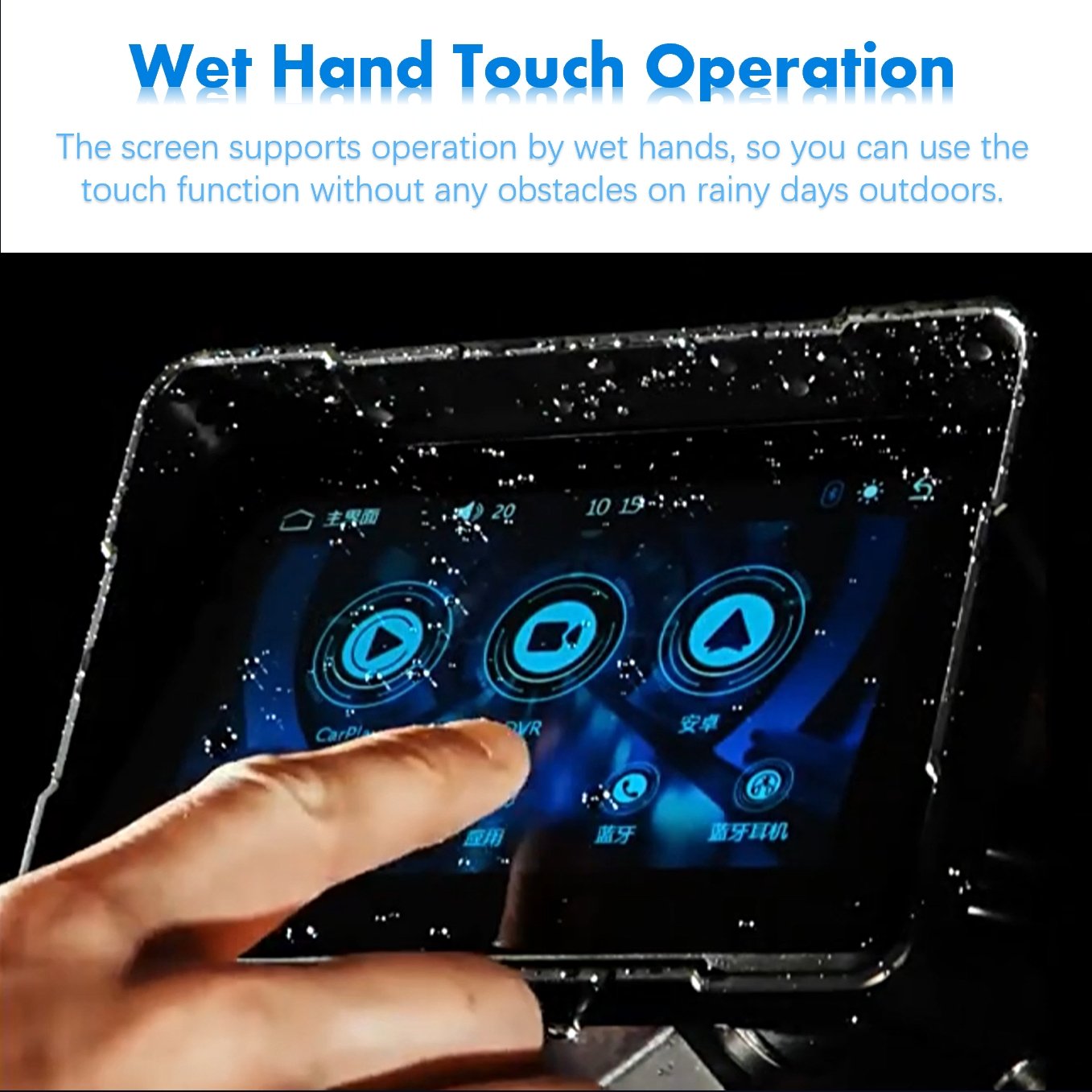 Zmecar New Product Motorcycle Ip67 Waterproof Touch Screen Navigation Motorcycle Accessories Motorcycle Meter