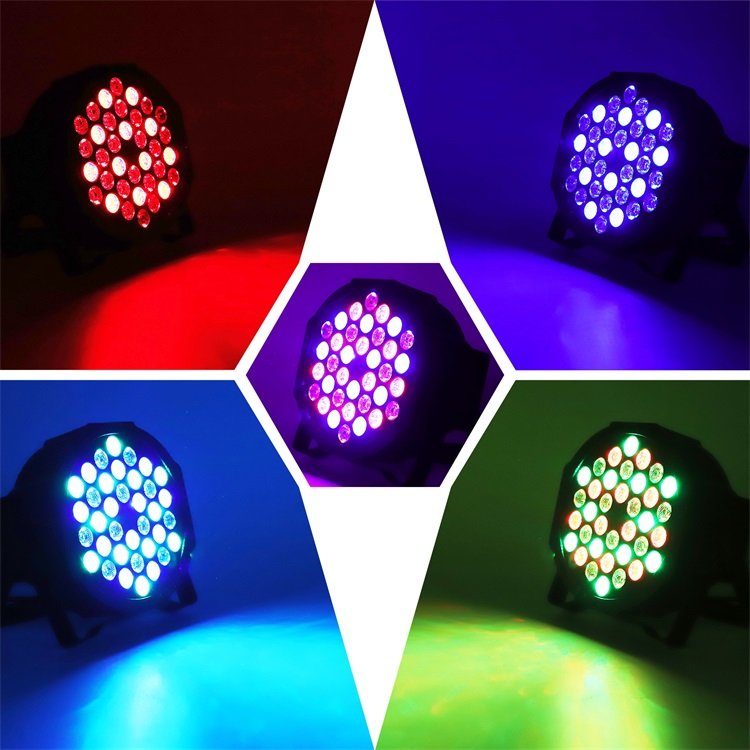 U King RGB Aluminum 72W 36 LEDs PARs DMX512 Party Club Stage Light Led Par