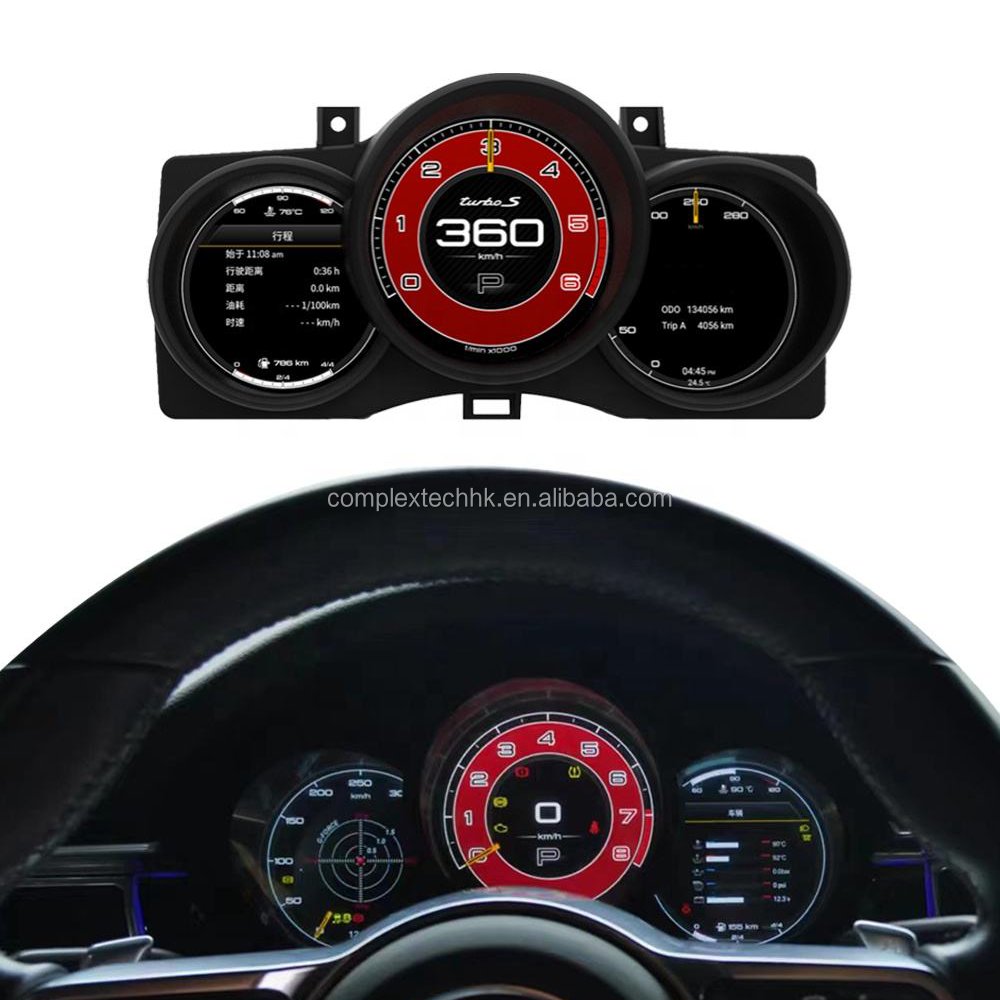 12.3" LCD Digital Cluster Virtual Cockpit Speed Meter Dashboard Instrument for Porsche Macan 2014-2023