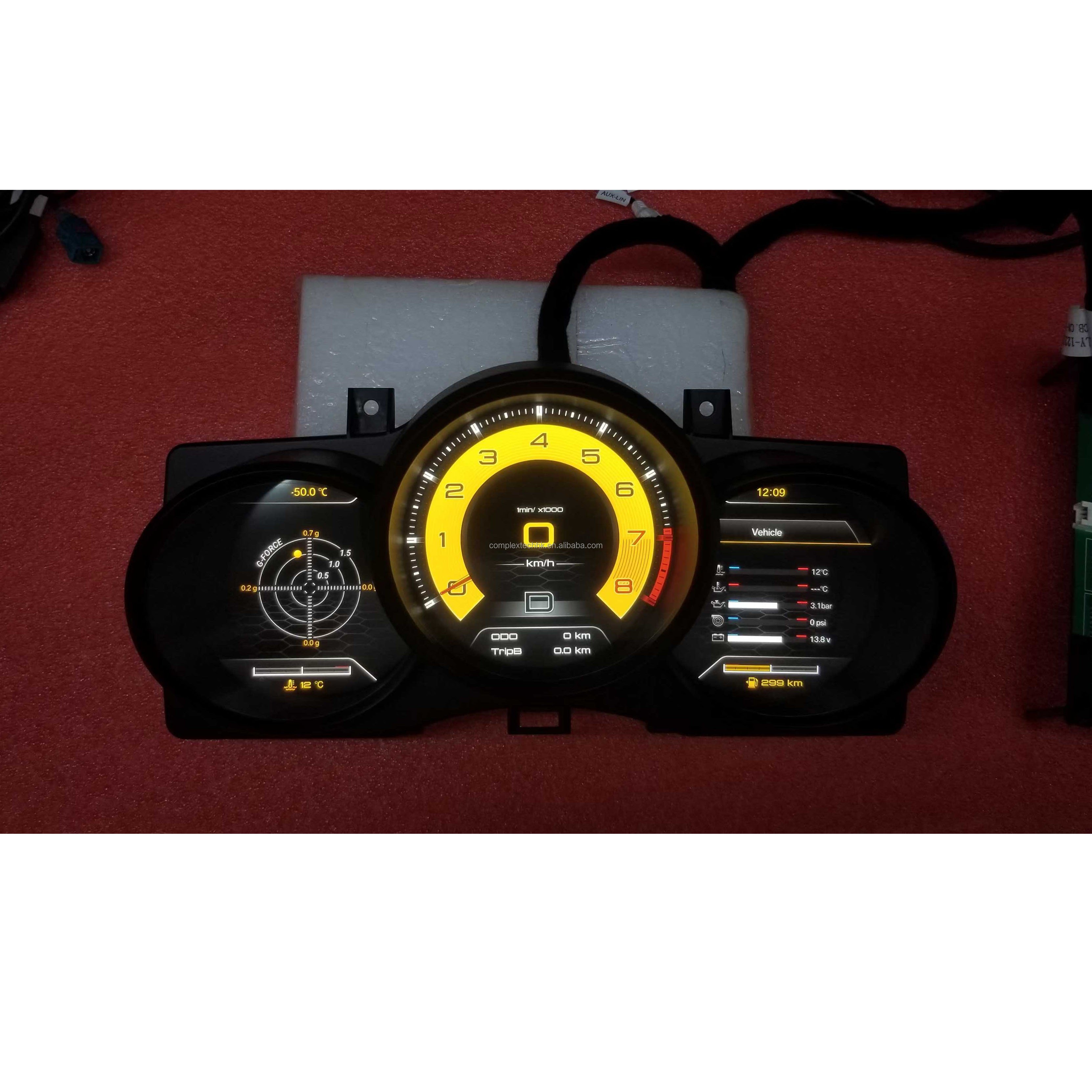 12.3" LCD Digital Cluster Virtual Cockpit Speed Meter Dashboard Instrument for Porsche Macan 2014-2023