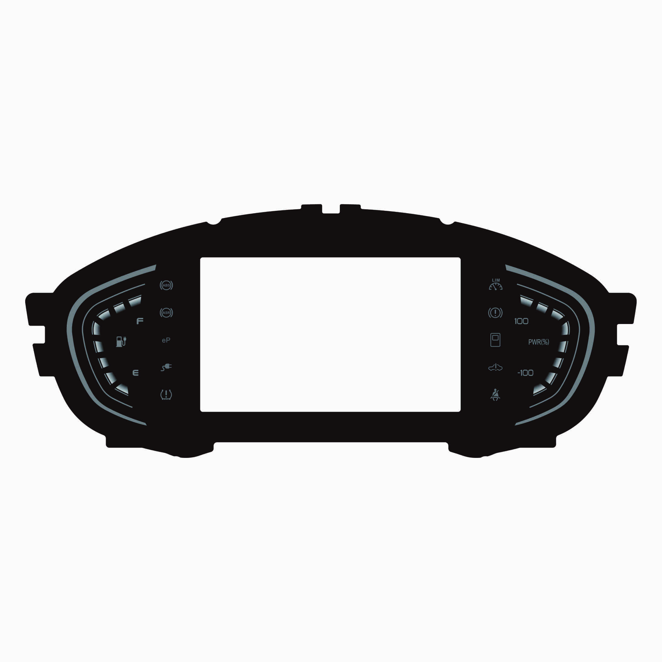 High Quality New Embossed Overlay for Car Digital Panel and Motorcycle Meter Dial