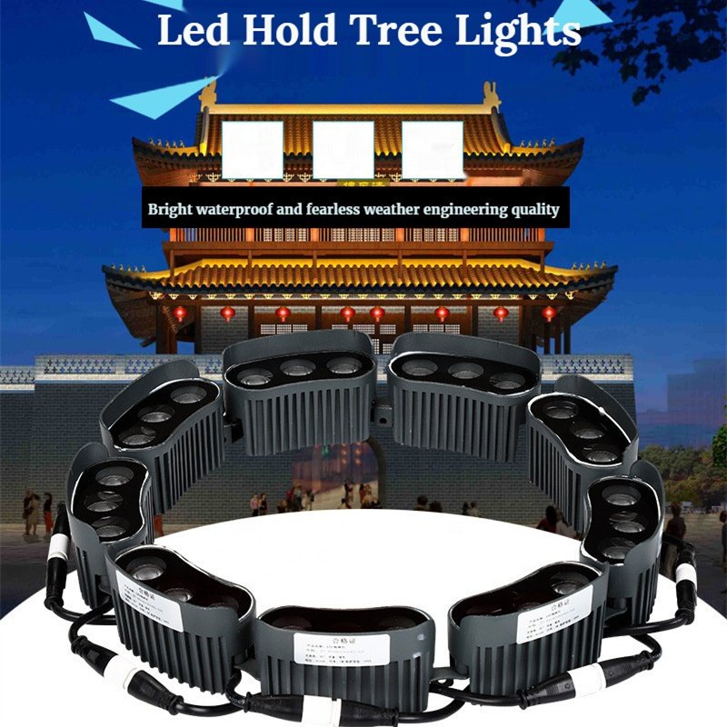DMX512 3w Linkable Palm Hug Tree Light Ip65 Waterproof DC24V Outdoor Lighting Landscape Garden Tree Lamp Ring Led Spot Light