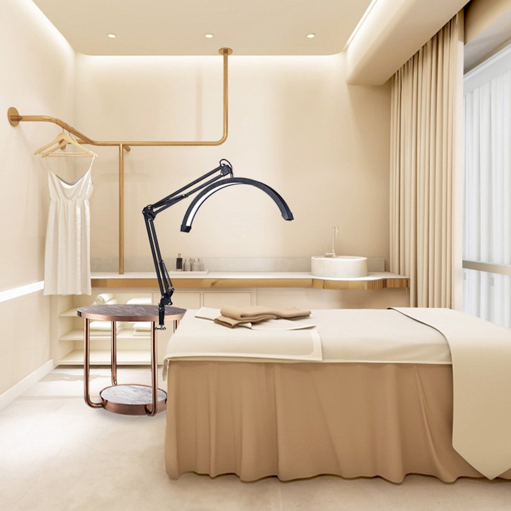 Hot Sales Dimmable Floor Lamp Beauty Ring Light Half Moon Led Moon Beauty Light Landing Led Lamp Eyelashes Extensions