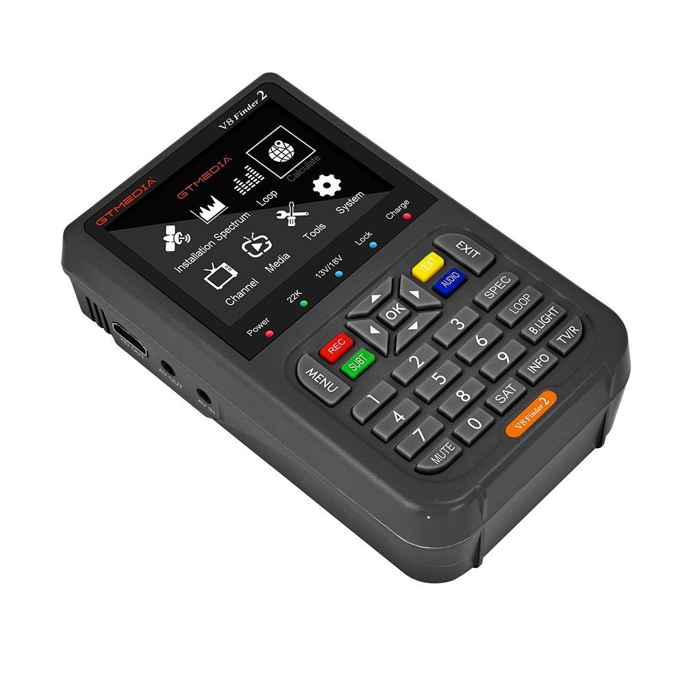 GTMEDIA V8 Finder 2 DVB S2X S2 S Handheld Meter Type C Charger HD Display Signal Sat Locator Satellite Finder V8Finder2