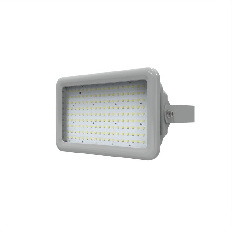 UL844 Class I Division 2 LED Explosion Proof Flood Light with Battery Back-up IP66 120W 150W 200W Emergency Run Time 90 Mins