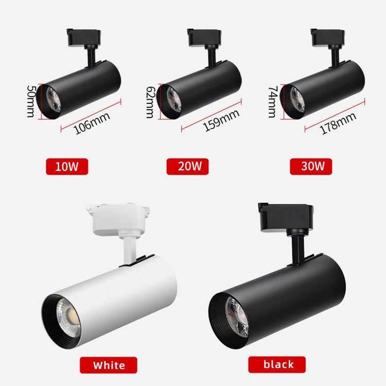 For Clothing Store Adjustable Commercial Track Lighting Color Spotlights Focus Cob Light Spot Light/Tracklights/Led Track Lights