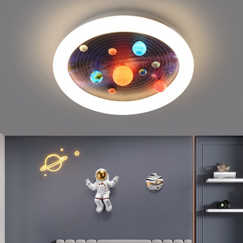 Children's Room Star Trajectory Eye protection Ceiling Light Three Color Stepless Dimming Early Education Bedroom Ceiling Light