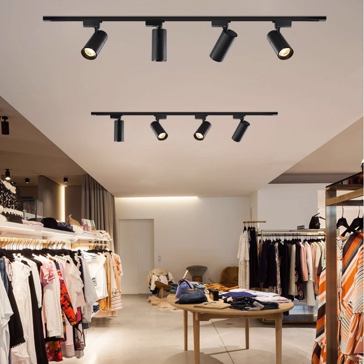 20W 30W 40W COB Led Track Light Shop Focus Lamp Retail Spot Lighting Fixtures Spotlights Linear Rail Tracking Lamp