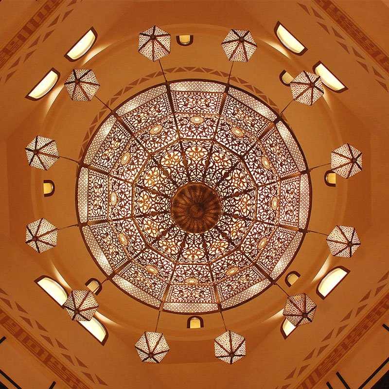 Custom Made Hotel Large Lobby Moroccan Islam Crystal Lighting Islamic Chandelier