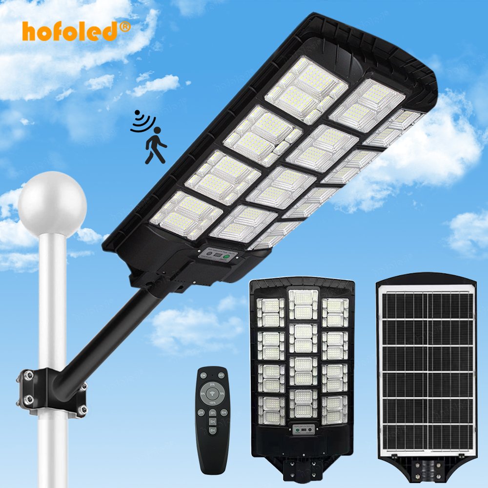 Hotsale Outdoor 1500W High Brightness Sensor Solar Lamp Remote Control Hofoled Waterproof IP67 Stadium LED Solar Street Lighting