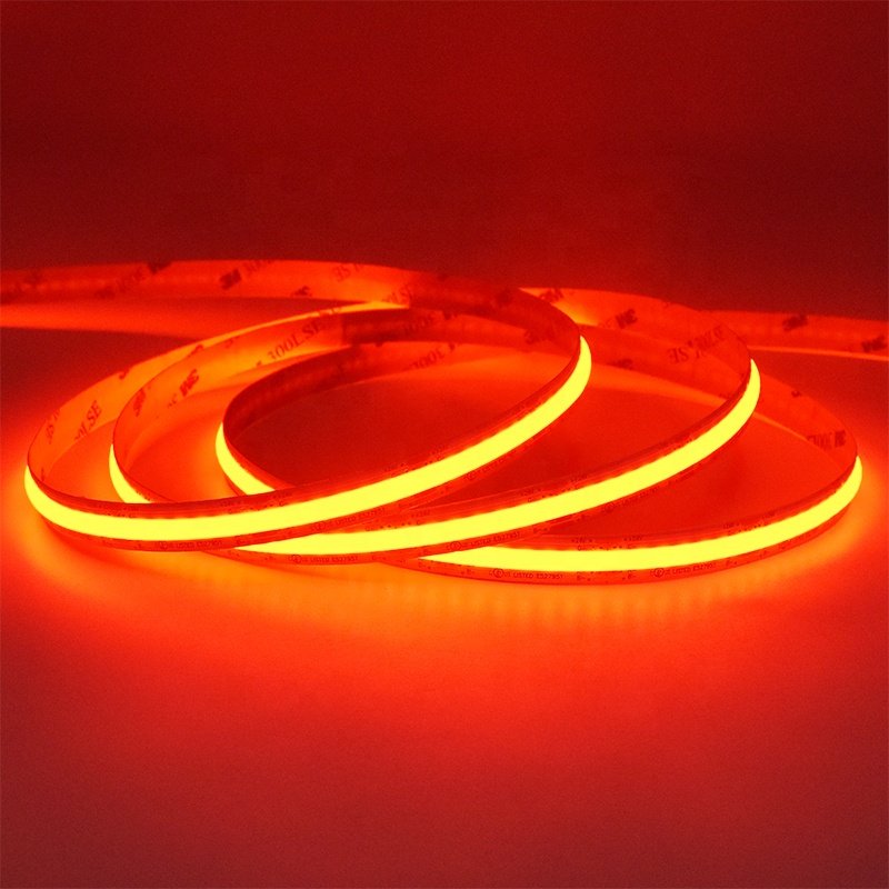 50M 100M No Welding Point 24V RGB COB Strip CRI90 672leds Indoor Outdoor 10MM RGB FOB LED Strip With WIFI Bluetooth 31MM Cut