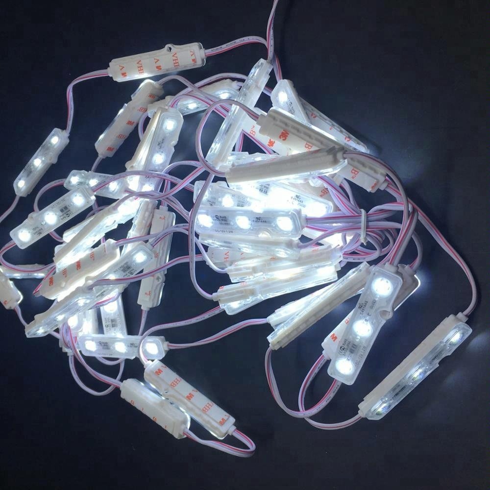 Brightness LED Module 3leds 12v 1.2W Ce Rosh Injection Led Module Korea for ultra Channel Letter