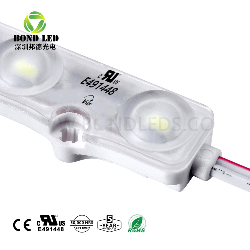 Brightness LED Module 3leds 12v 1.2W Ce Rosh Injection Led Module Korea for ultra Channel Letter