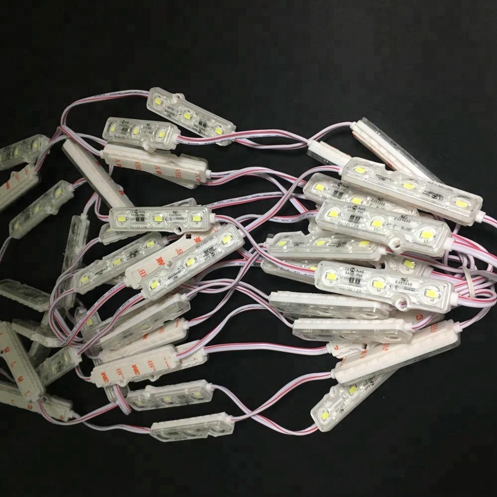 Brightness LED Module 3leds 12v 1.2W Ce Rosh Injection Led Module Korea for ultra Channel Letter