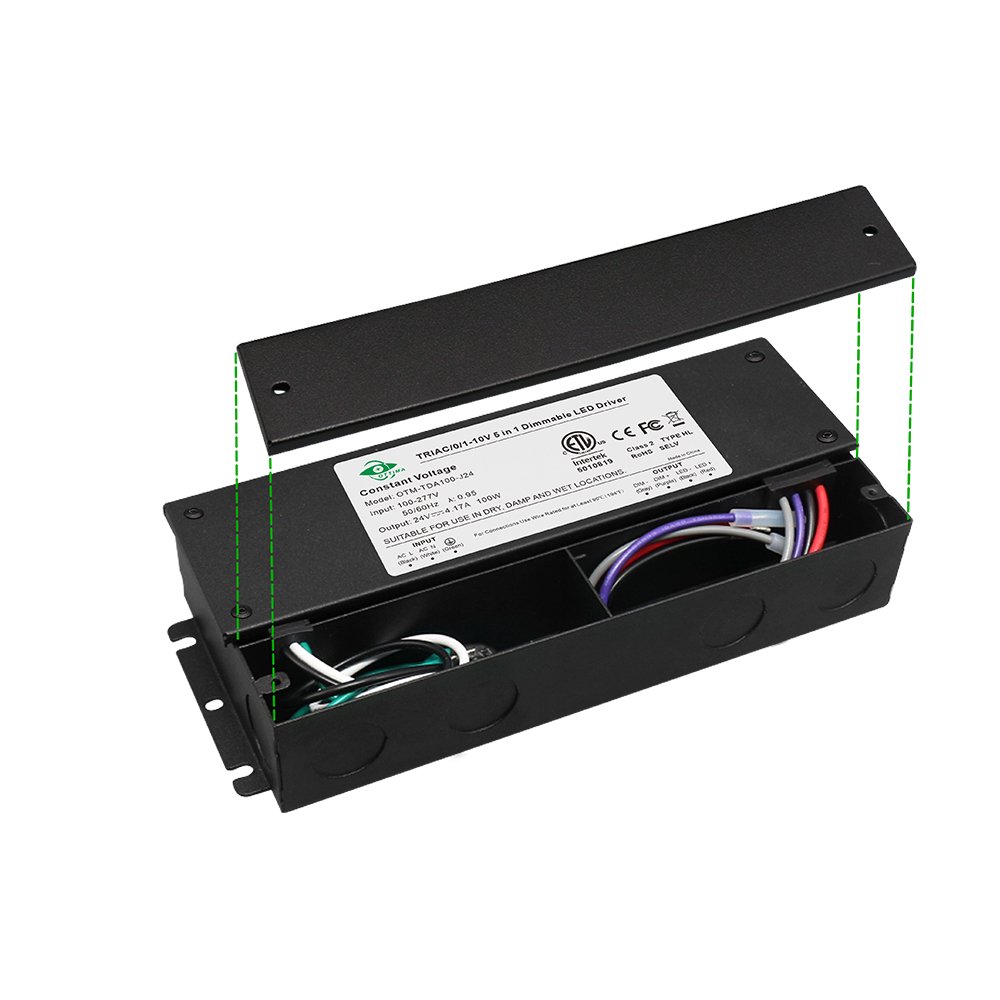 UL ETL FCC Triac 0-10v 1-10v 5 in 1 Dimmable Driver 30w 60w 80w 96w 100w 120w 150w 180w 200w 288w 300w 320w 360w 384w Led Driver