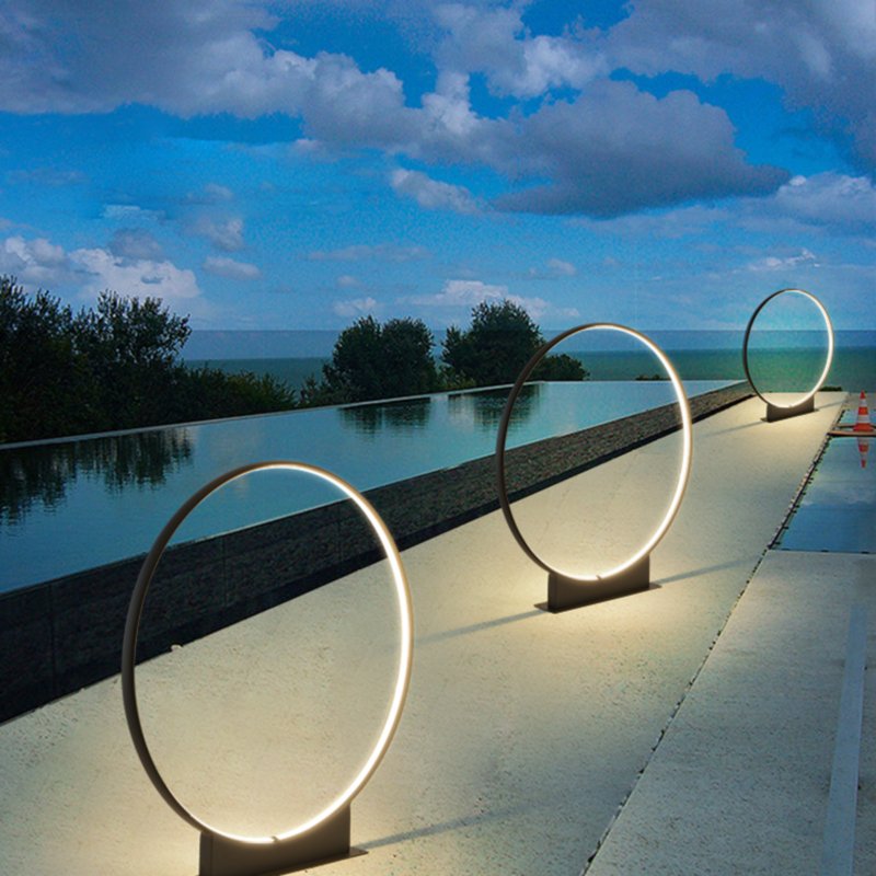 Simple Outdoor Waterproof Courtyard Lighting Round Pole IP65 Garden Light 30W Led Garden Light