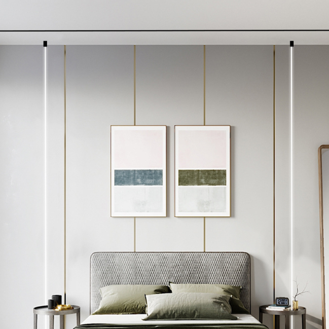 For Living Room No Main Light Linear COB Lamp with Minimal LED Strip Lamp DC12V 24V Linear LED Light Skyline