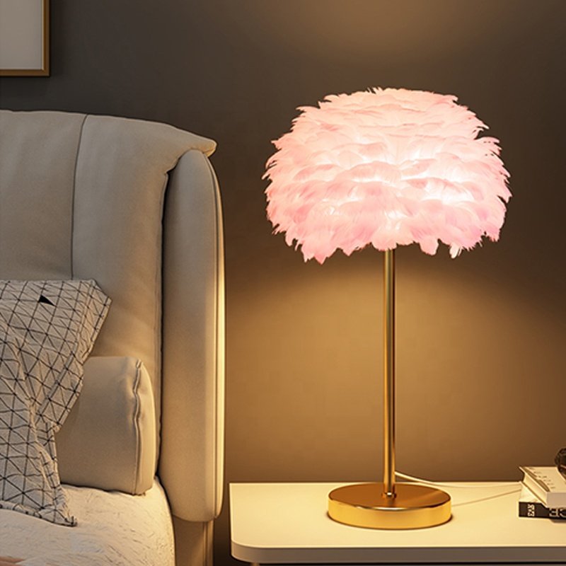 Modern Feather Floor Lamp for Living Room Bedroom Home Decor Luxury Crystal Feather Floor Lamp