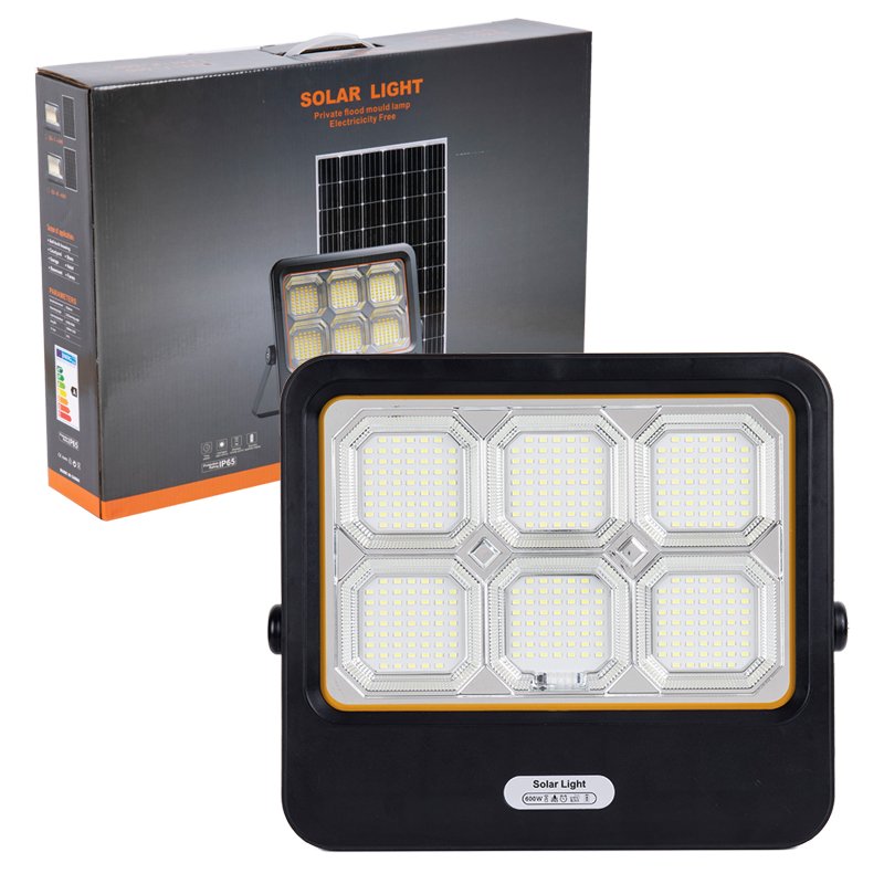Omsen New Design Rechargeable Outdoor Solar Led Projector Flood Light Lamp Solar Power Panel for Garden Yard Courtyard