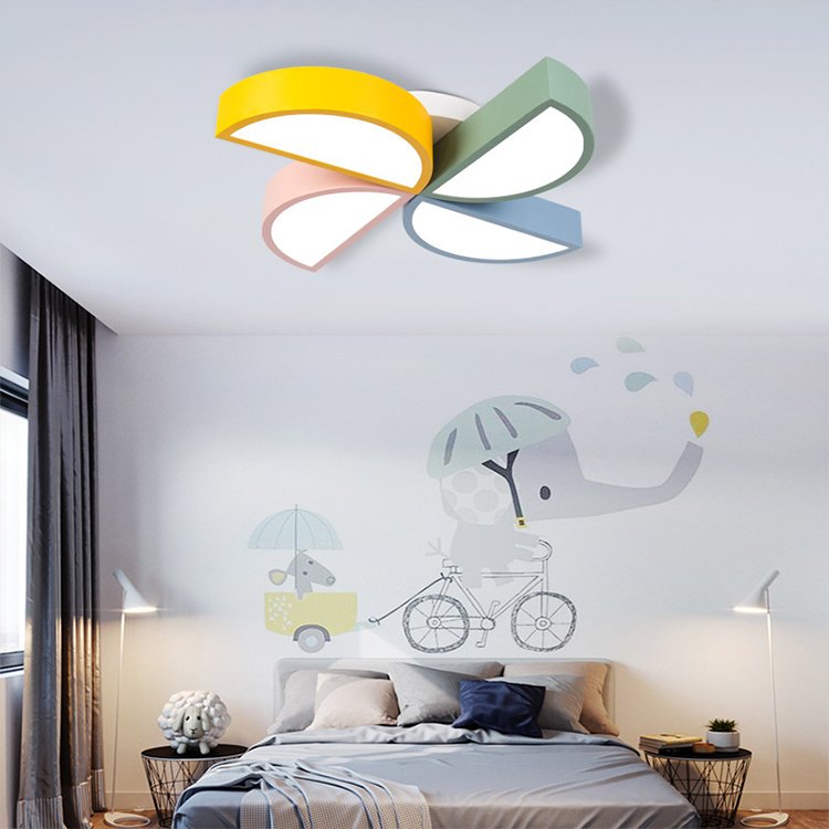 Colorful Windmill Children's Room LED Ceiling Light Diameter 50cm 60cm 24W 36W Bedroom Kindergarten Daycare Class Ceiling Light