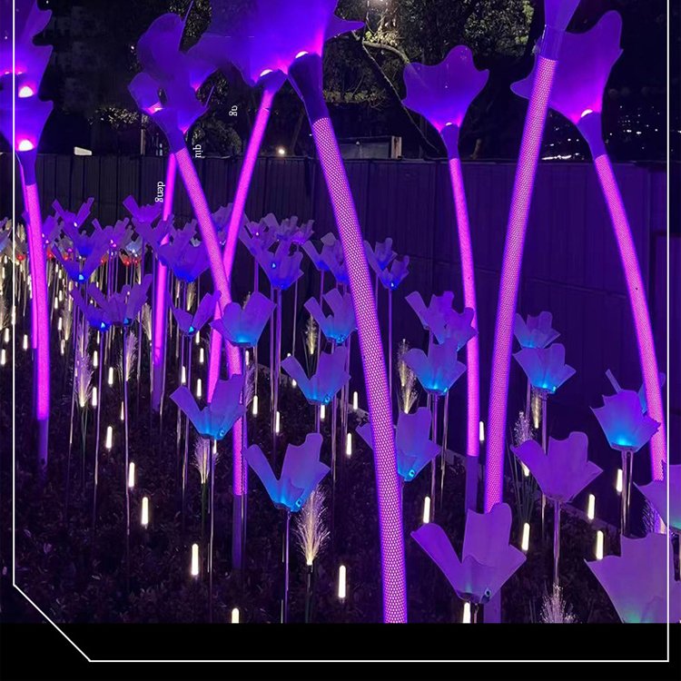 Led Horn Flower Light Outdoor Waterproof Landscape Light Road Lighting Lamp Plaza Park Morning Glory Lawn Lamp