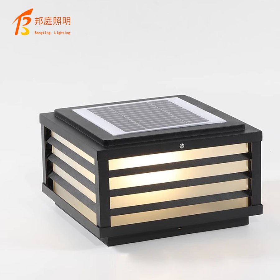Factory Price Modern LED Solar Power Main Gate Light for Home Garden Outdoor Waterproof Pillar Wall Post Lamp