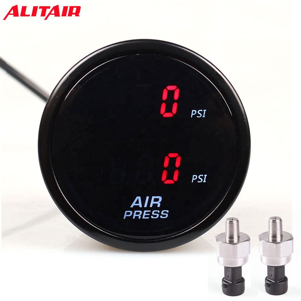52mm Electronic Auto Meter Digital Dual Display Air Compressor Pressure Gauge for Car