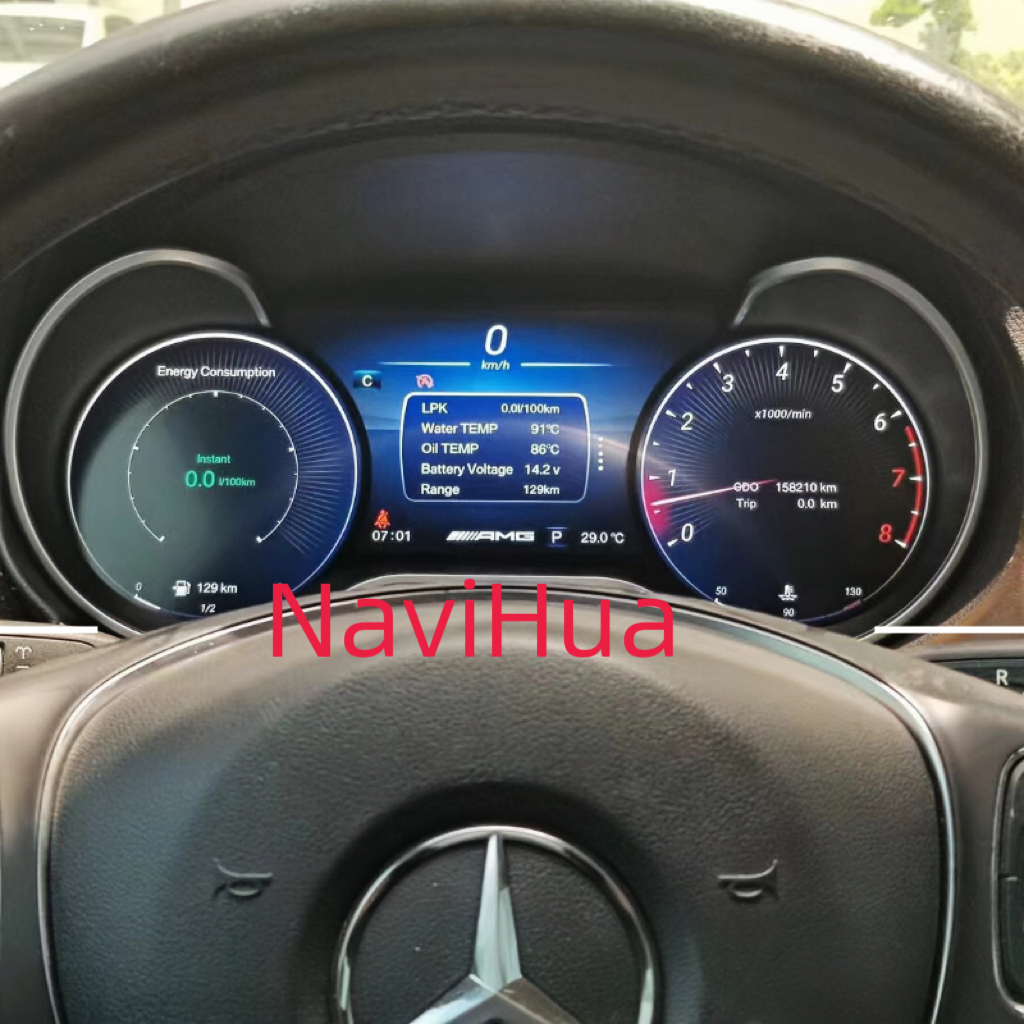 NaviHua New Upgrade Interior Kit Dashboard Cluster for Mercedes ML GL NTG4.5 for Benz GLE GLS G Class NTG5.0 for Benz R Class