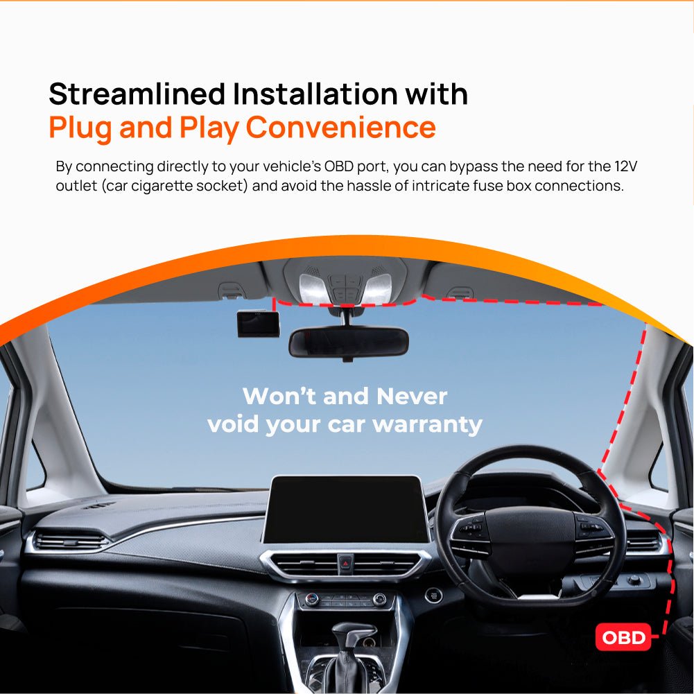 70mai OBD-II Hardwire Kit 4 Meter OBD Cable Adjustable Voltage MicroUSB Type C Adapter A800 Dash Cam Auto Electronics Product