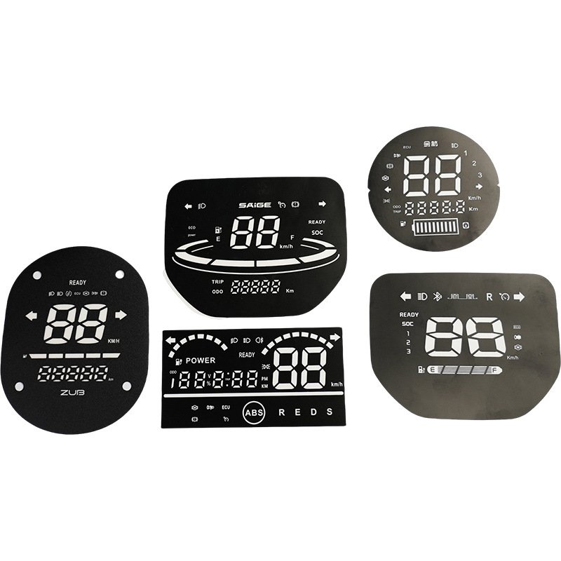 Factory Price Car Truck Silk Screen Printing 2D Speedometer Auto Meter Dial Dashboard Overlay Instrument Panel