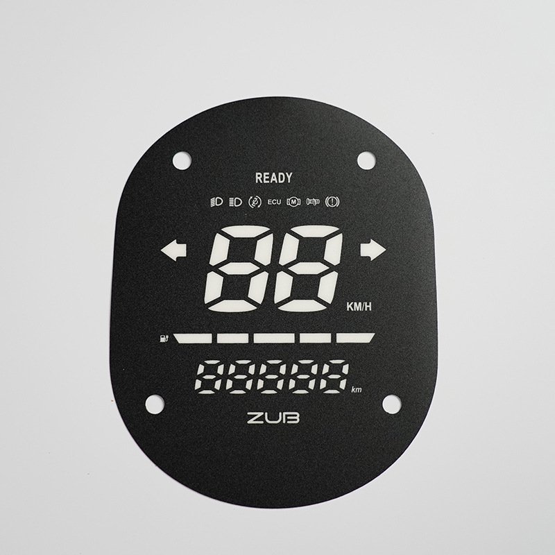 Factory Price Car Truck Silk Screen Printing 2D Speedometer Auto Meter Dial Dashboard Overlay Instrument Panel