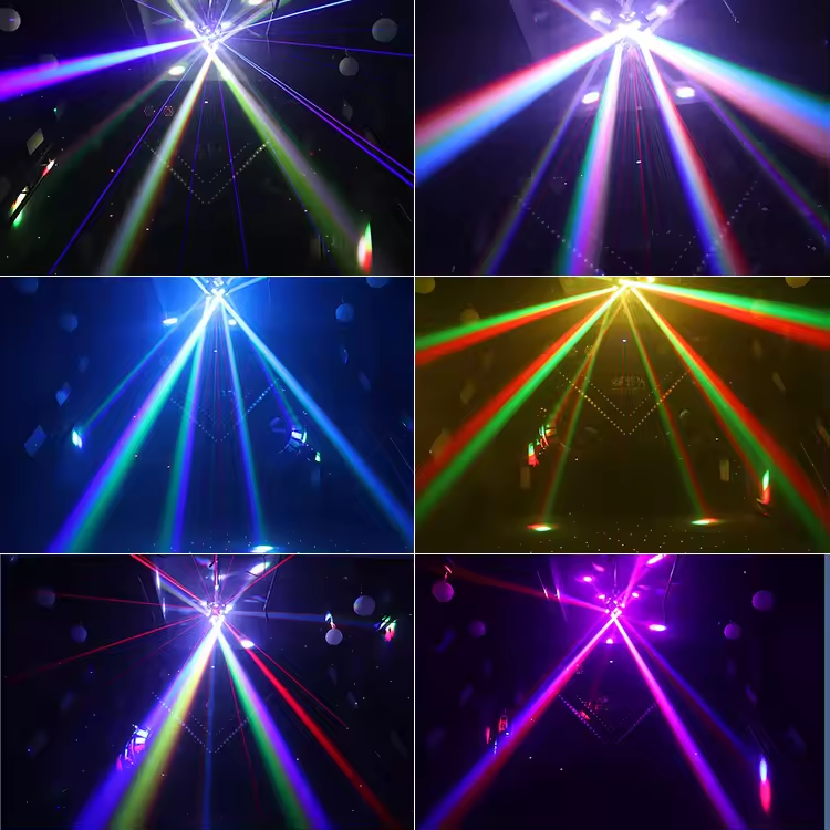 150w Two Arm Wind Fire Wheel Led Beam Laser Strobe Moving Head Light for Night Club Disco Show