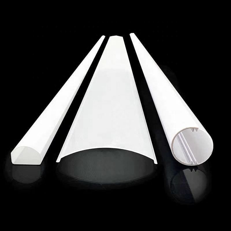 Customizable Transparent Acrylic PMMA PC Extrusion Plastic Diffuser Lamp Cover Linear Lampshade for Led Lighting