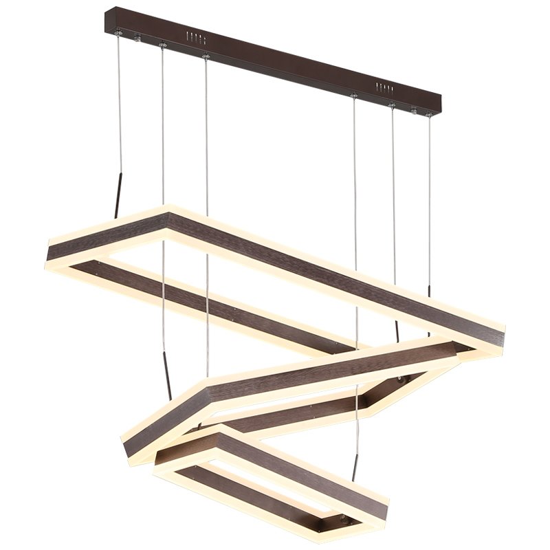 Gold Black Led Chandeliers Ceiling Light Hotel Bedroom Gold Acrylic Round Pendant Lamp Modern Chandelier Luxury Pendant Light