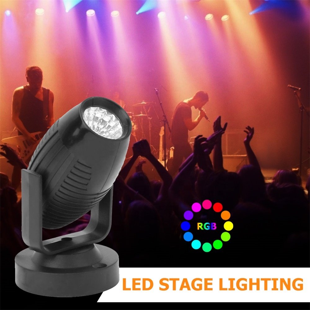 3W RGB LED Stage Light KTV bar DJ Disco Party Lights Indoor Colorful Ambiance Lights Multicolor Atmosphere Lamp