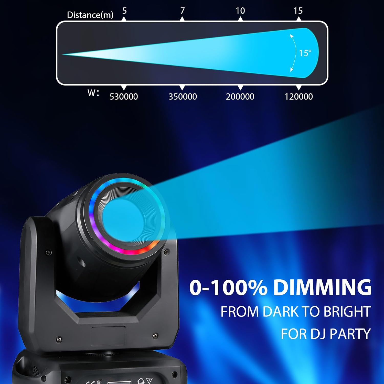 Beam Moving Head Stage Light 30W 80W 150W t RGBW Spot Lighting DJ Disco Show DMX