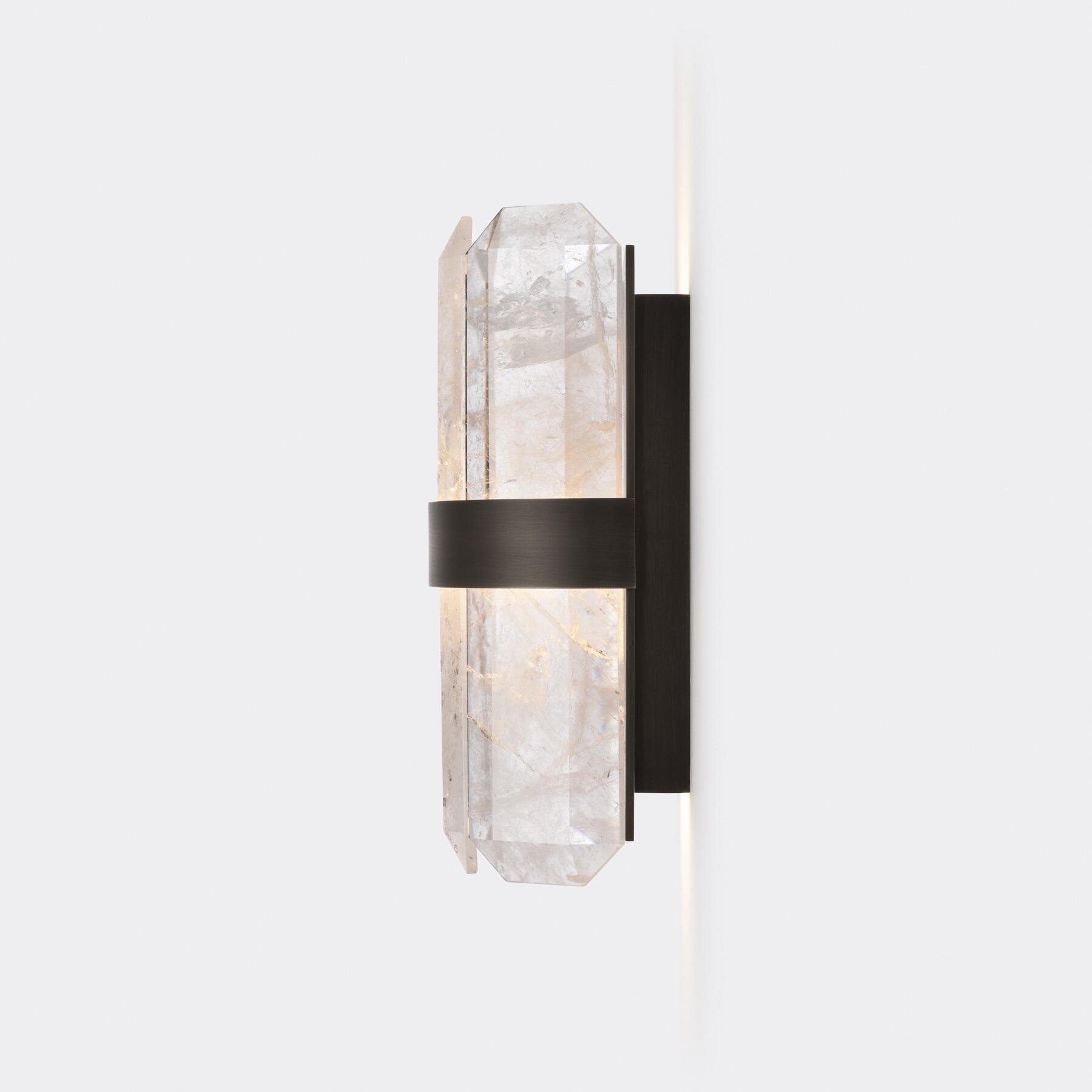 Interior Decorative Light Nordic LED Wall Lamp for Hotel Corridor Quartz Stone Rock Crystal Led Stone Wall Sconce Light
