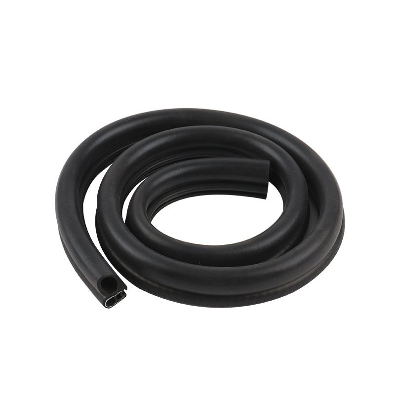 Auto Rubber Trim Seal Car Door Weatherstrip With Steel Bone Rubber Seal Strip