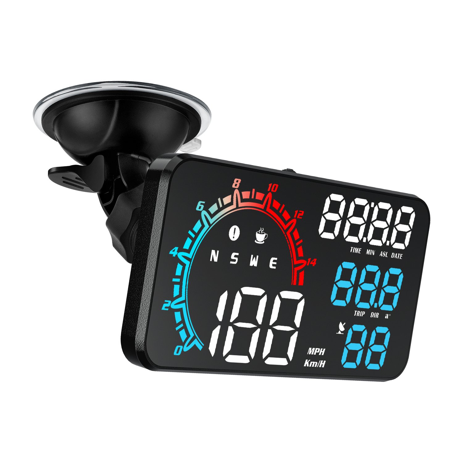 High Quality Universal GPS Gauge Blue Led Display Auto Meter Head up Display HUD G11 USB Connector Gps Speedometer for All Car